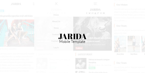 Jarida - Magazin Mobile Template product preview