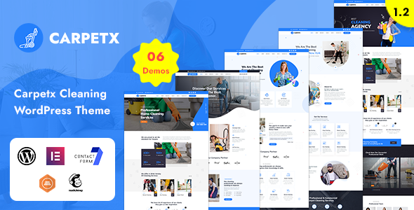 Carpetx - Cleaning Services WordPress Theme product preview