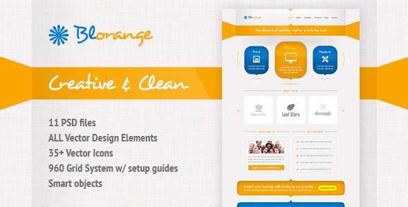 Blorange Multipurpose Creative Template