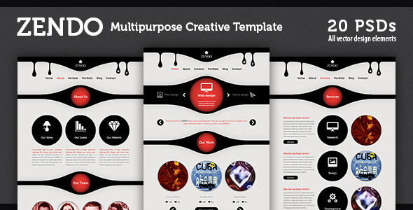 Zendo Creative Multipurpose PSD Template