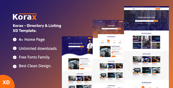Korax- Directory & Listing XD Template