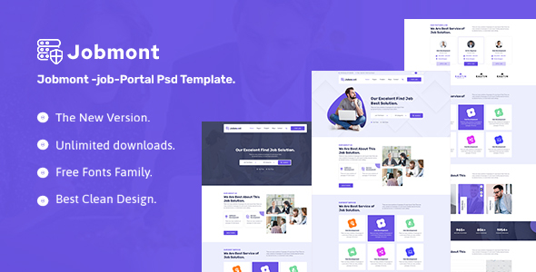 Jobmont - Job-Portal Psd Template