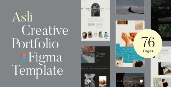 Asli – Creative Portfolio Figma Template
