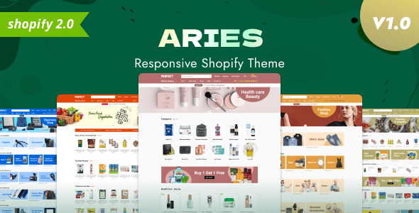 Aries - Responsive Shopify Grocery Store listing image