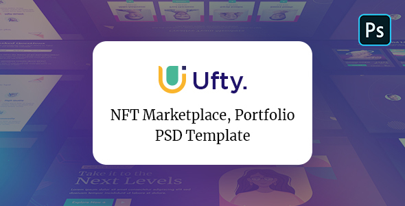 Ufty | NFT Marketplace PSD Template