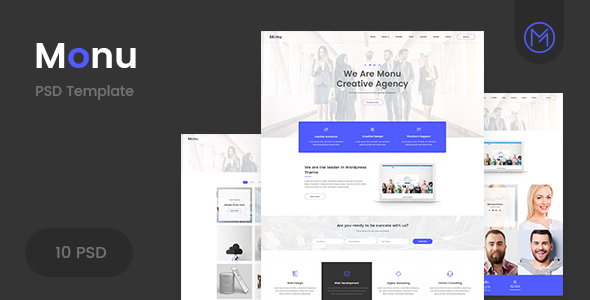 Monu | Agency & Business PSD Template