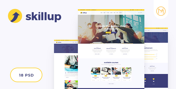 skillup - Education PSD Template for Training and Education Center