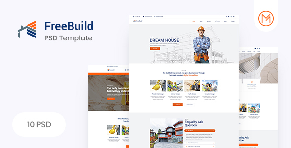 FreeBuild - Construction PSD Template