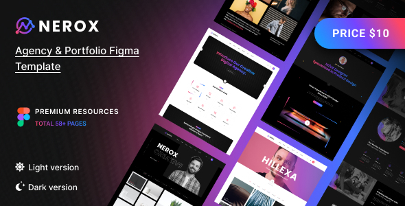 Nerox - Agency & Portfolio Figma Template