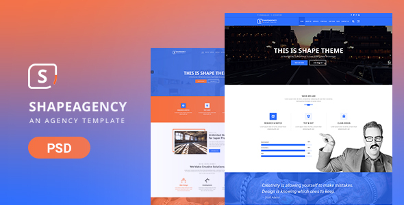 ShapeAgency- An Agency PSD Theme