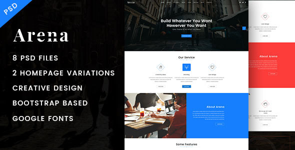 Arena - Business PSD Template