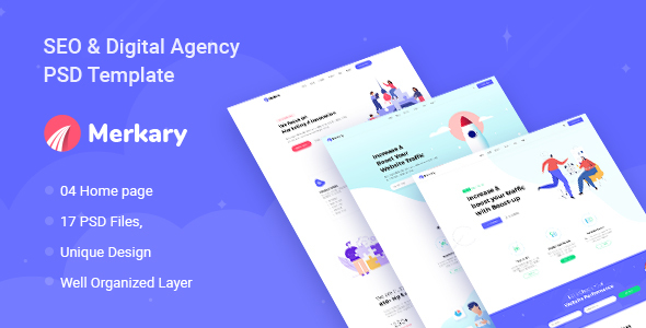 Merkary - Digital Marketing PSD Template