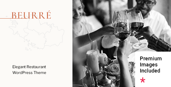 Product preview supplied for Beurré - Elegant Restaurant WordPress Theme