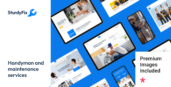 SturdyFix - Handyman and Maintenance Services WordPress Theme