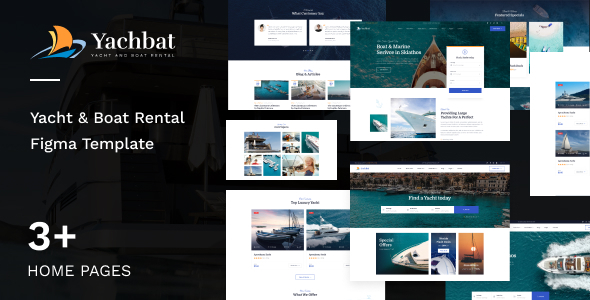 Yachbat - Yacht and Boat Rental Figma Template