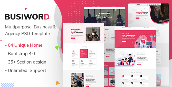 Buxiword - Multipurpose Business and Agency Template