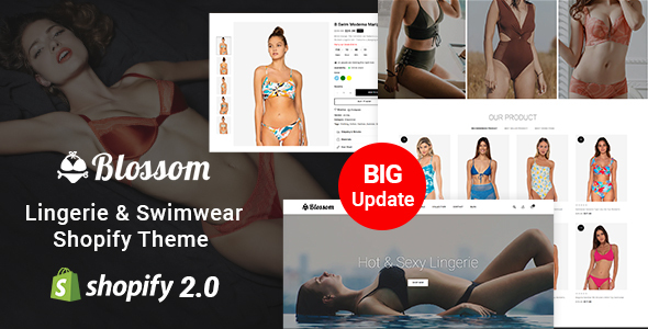 Preview image for Blossom - Lingerie & Bikini Store Shopify 2.0 Responsive Theme