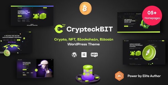 Preview image for Crypteck - ICO Landing Page & Crypto WordPress Theme