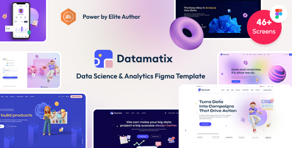 Datamatix - Data Science & Analytics Figma template