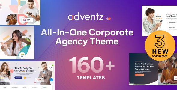 Adventz - Corporate Business WordPress Theme product preview