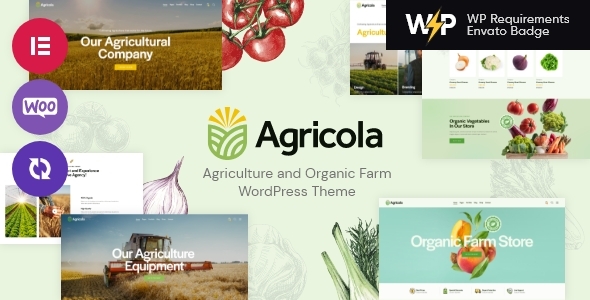 Agricola - Agriculture & Organic Farm WordPress Theme + Store product preview