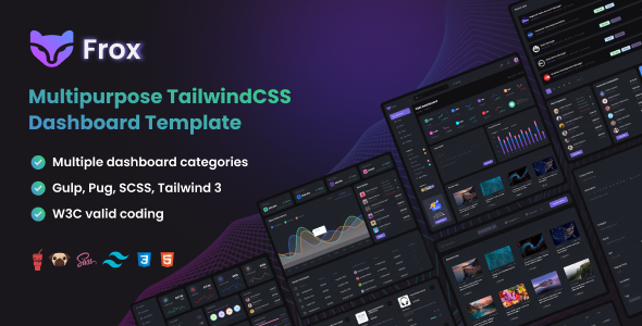 Frox - Multipurpose TailwindCSS Dashboard Template