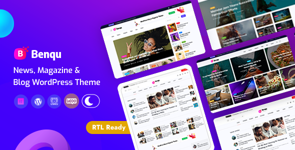 Benqu - News, Newspaper & Magazine Elementor WordPress Theme