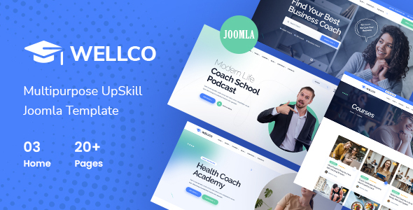 Wellco - Life Coach and Online Courses Joomla 6 Template
