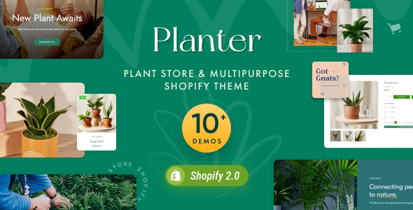 Product preview supplied for Planter - Multipurpose Sections Shopify Theme