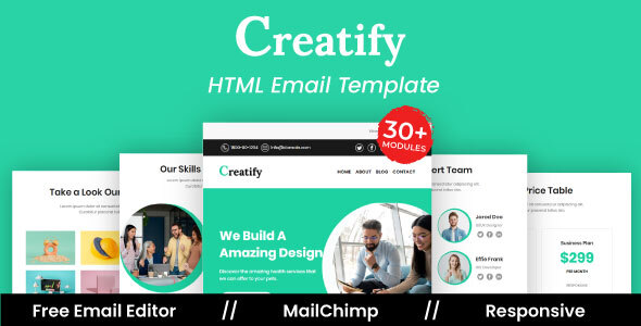 Creatify Agency - Multipurpose Responsive Email Template