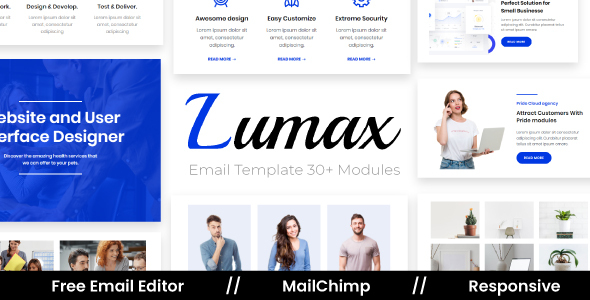 Lumax Agency - Multipurpose Responsive Email Template