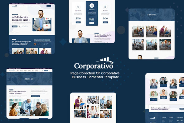 Product preview supplied for Corporativo - Corporate Business Elementor Template Kit