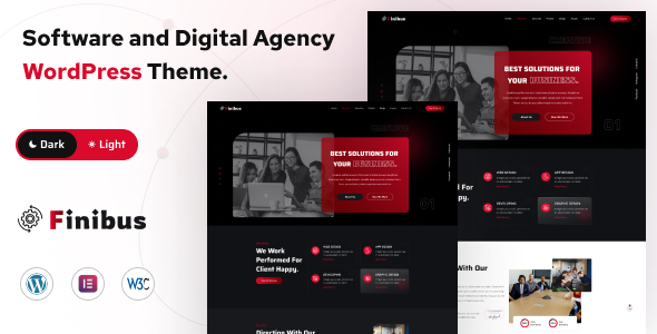 Finibus - Software and Digital Agency WordPress Theme