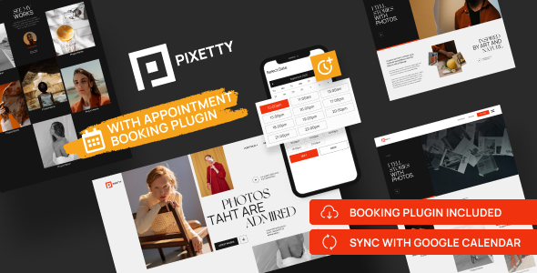 Photographer Booking Theme - Pixetty