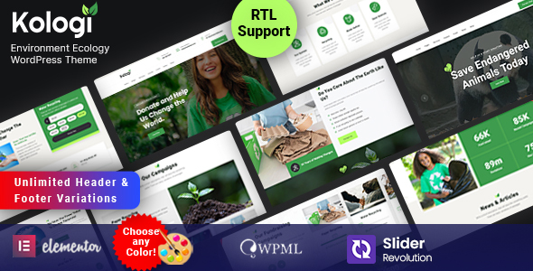 Kologi - Environment Ecology WordPress