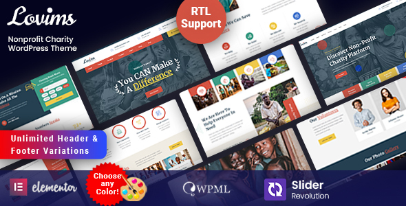 Lovims - Nonprofit WordPress Theme