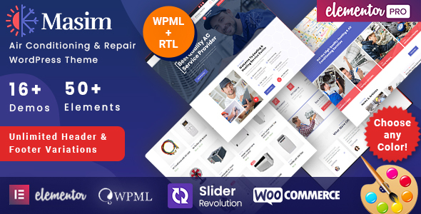 Masim - Air Conditioning HVAC WordPress