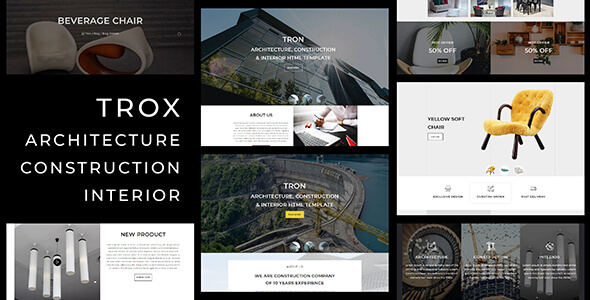 Trox_Architecture, Interior, Construction HTML Template