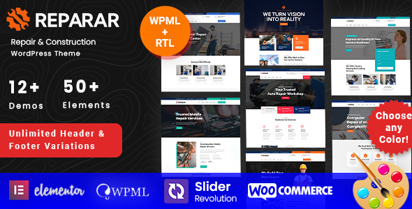 Reparar - Repair WordPress Theme listing image