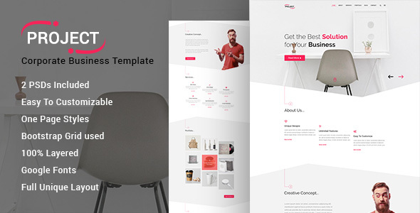 PROJECT - Corporate Business Template product preview