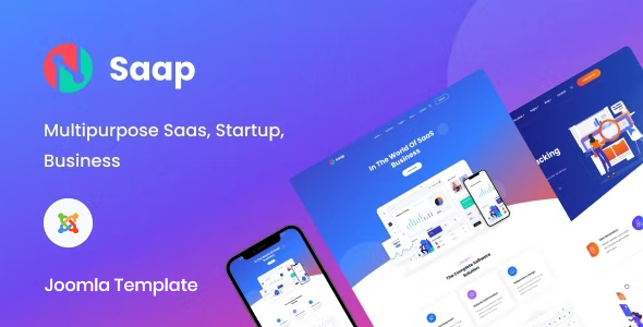 Preview image for Saap - Saas & Software Joomla 6 Template