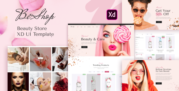 BeShop - Beauty Store XD UI Template