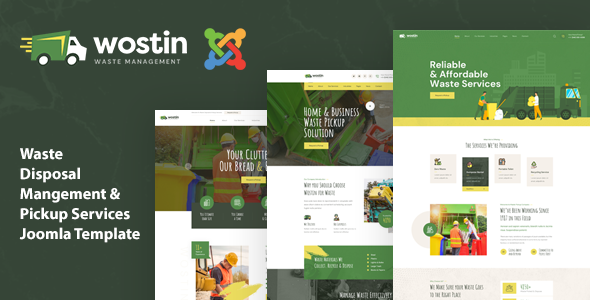 Wostin - Waste Pickup and Disposal Services Joomla 6 Template