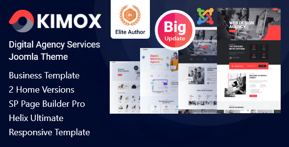 Kimox - Digital Agency Services Joomla 6 Template