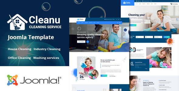 Cleanu - Cleaning Services Joomla 6 Template | Cleaner