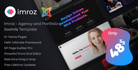 Imroz - Agency and Portfolio Joomla 6 Template