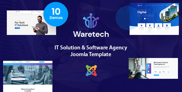 Waretech - IT Solutions & Technology Joomla 6 Template product preview