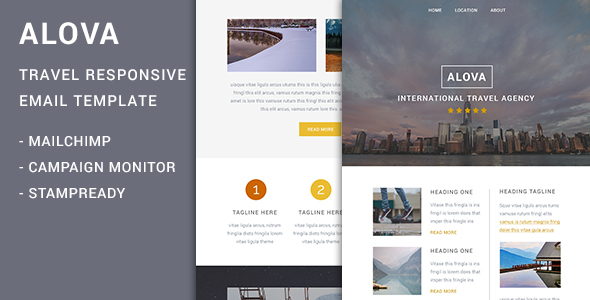 Alova - Travel Agency Responsive Email Template