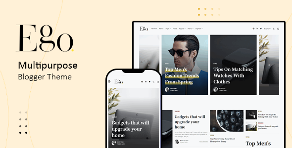 Ego - Multipurpose Blogger Theme product preview