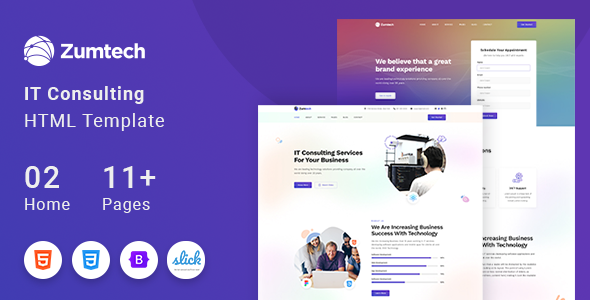 Zumtech IT Solutions & Technology HTML Template listing image